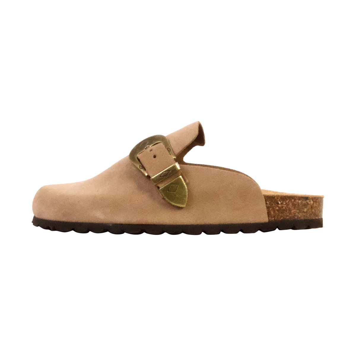 Mules Mocassin Cuir Noga Boreal Cow Boy taupe, THE DIVINE FACTORY