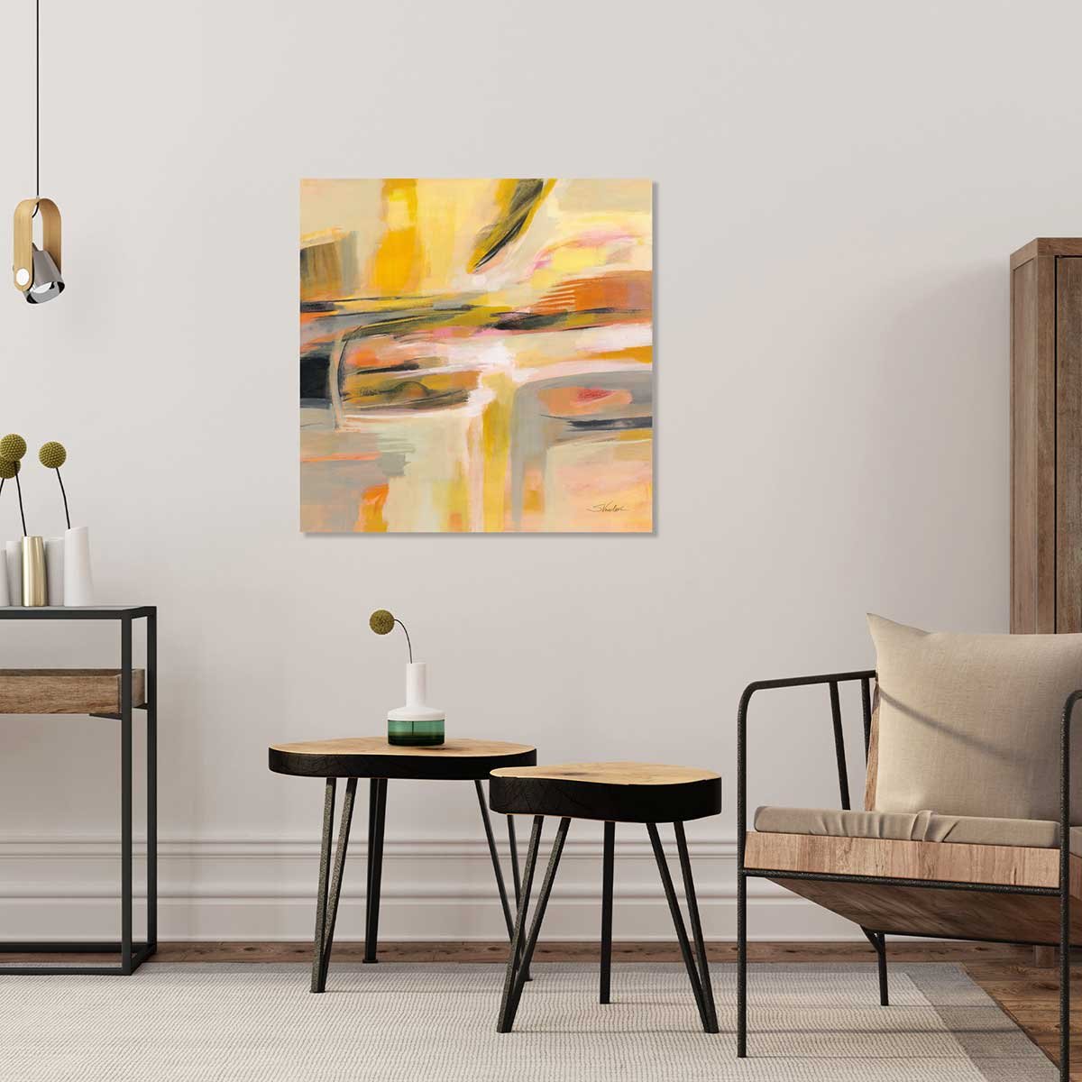 Tableau Soleil joyeux tableau alu dibond, HEXOA