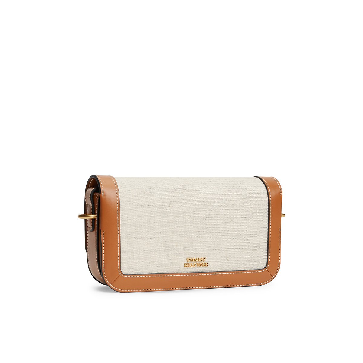 Sac en toile et cuir, CROSSOVER CANVAS cognac, TOMMY HILFIGER