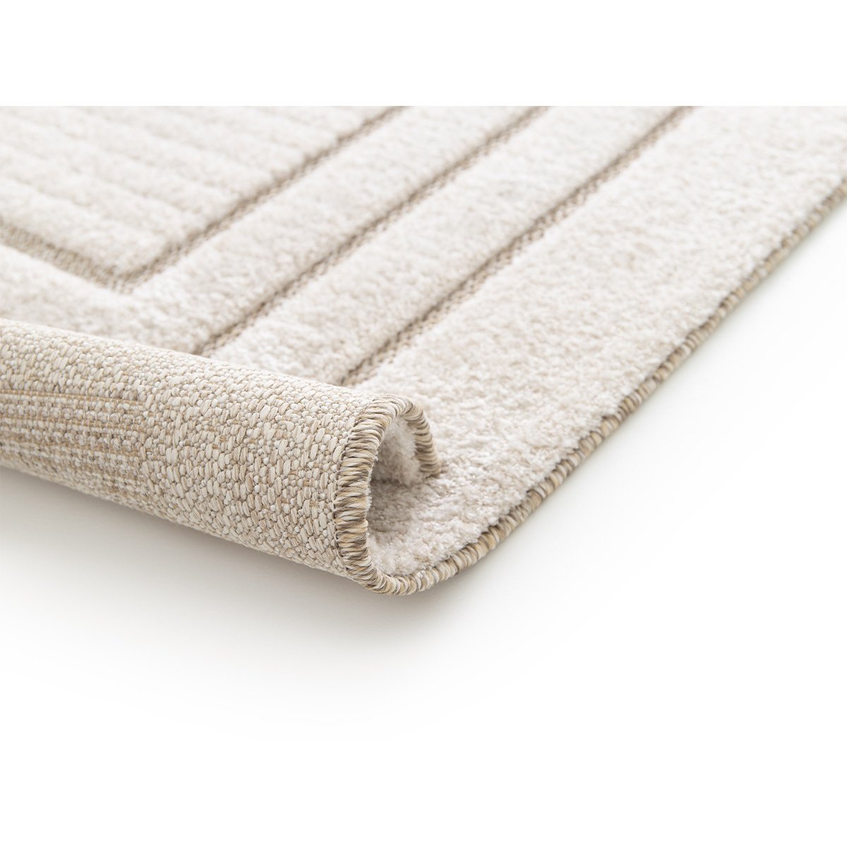 Tapis poils ras style bohème, ALEXANDRIA beige, BOBOCHIC