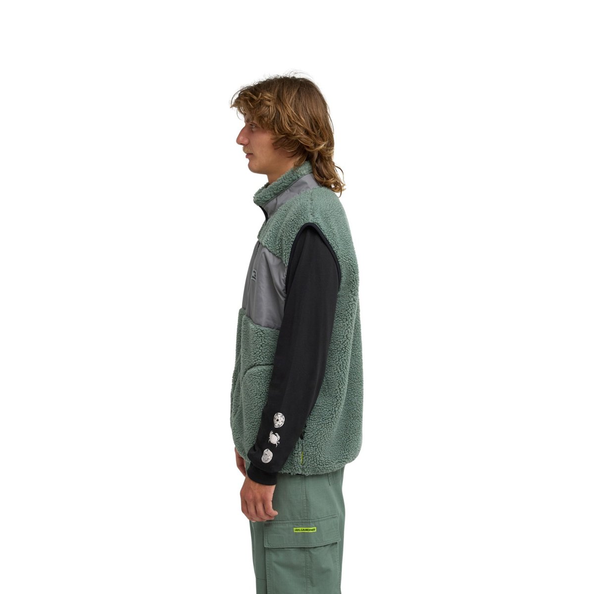 Veste sans manches en polaire CANYON TRAIL vert laurel wreath, BILLABONG