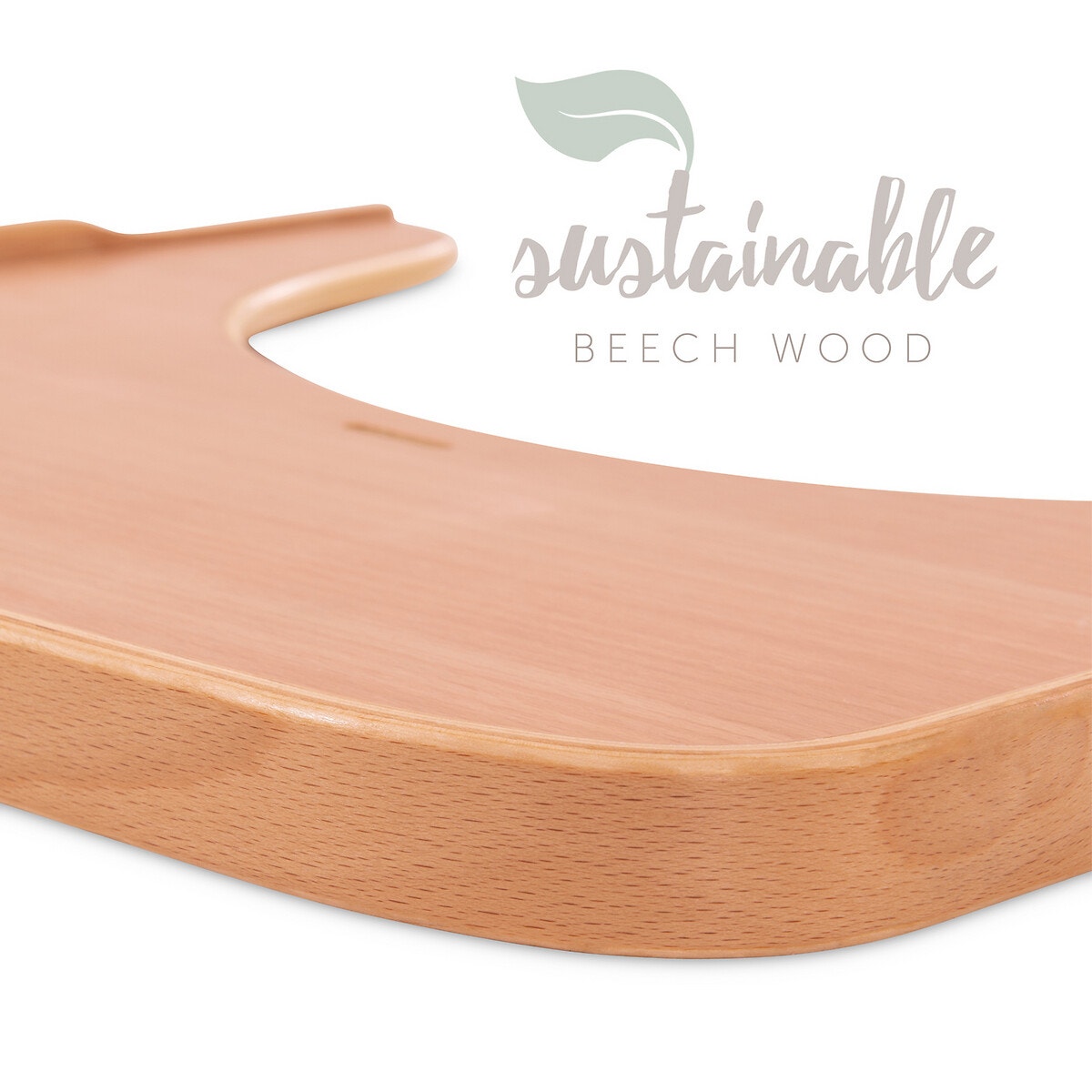 Tablette pour chaise haute alpha bois naturel naturel, HAUCK