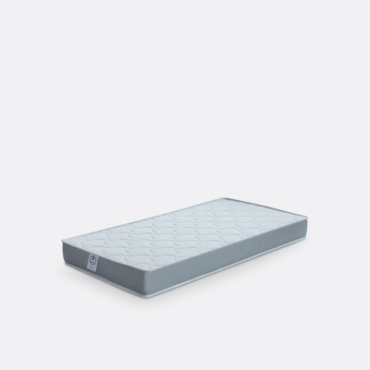 Matelas mousse bébé H12 cm blanc/gris, LA REDOUTE INTERIEURS