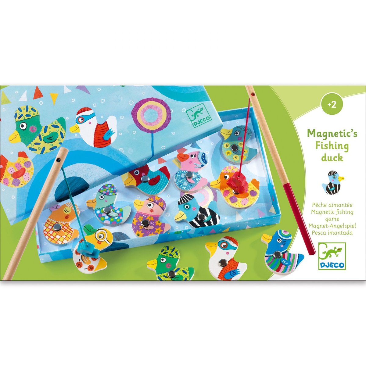 Jeu de pêche aux canards multicolore, DJECO
