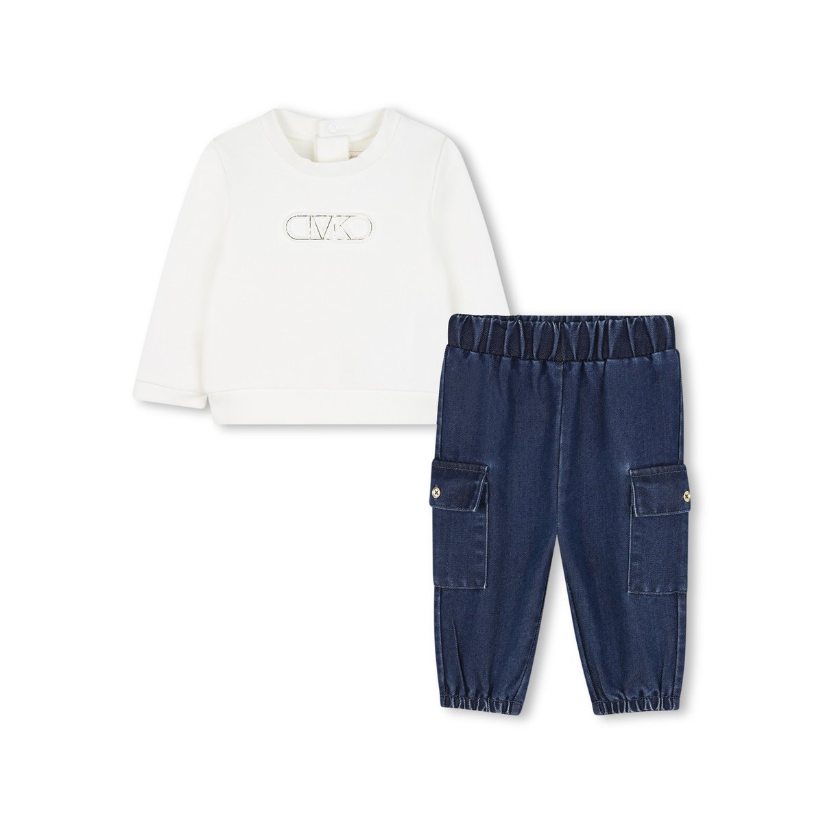 Ensemble sweat et pantalon blanc bleu, MICHAEL KORS