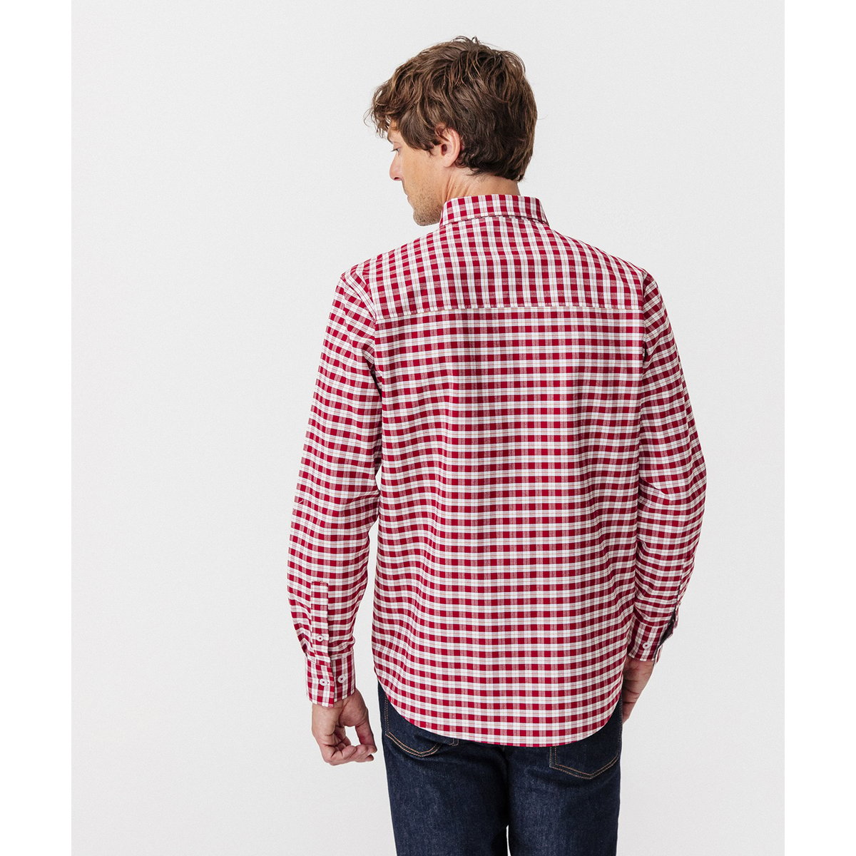 Chemise carreaux rouge carreaux, DAMART