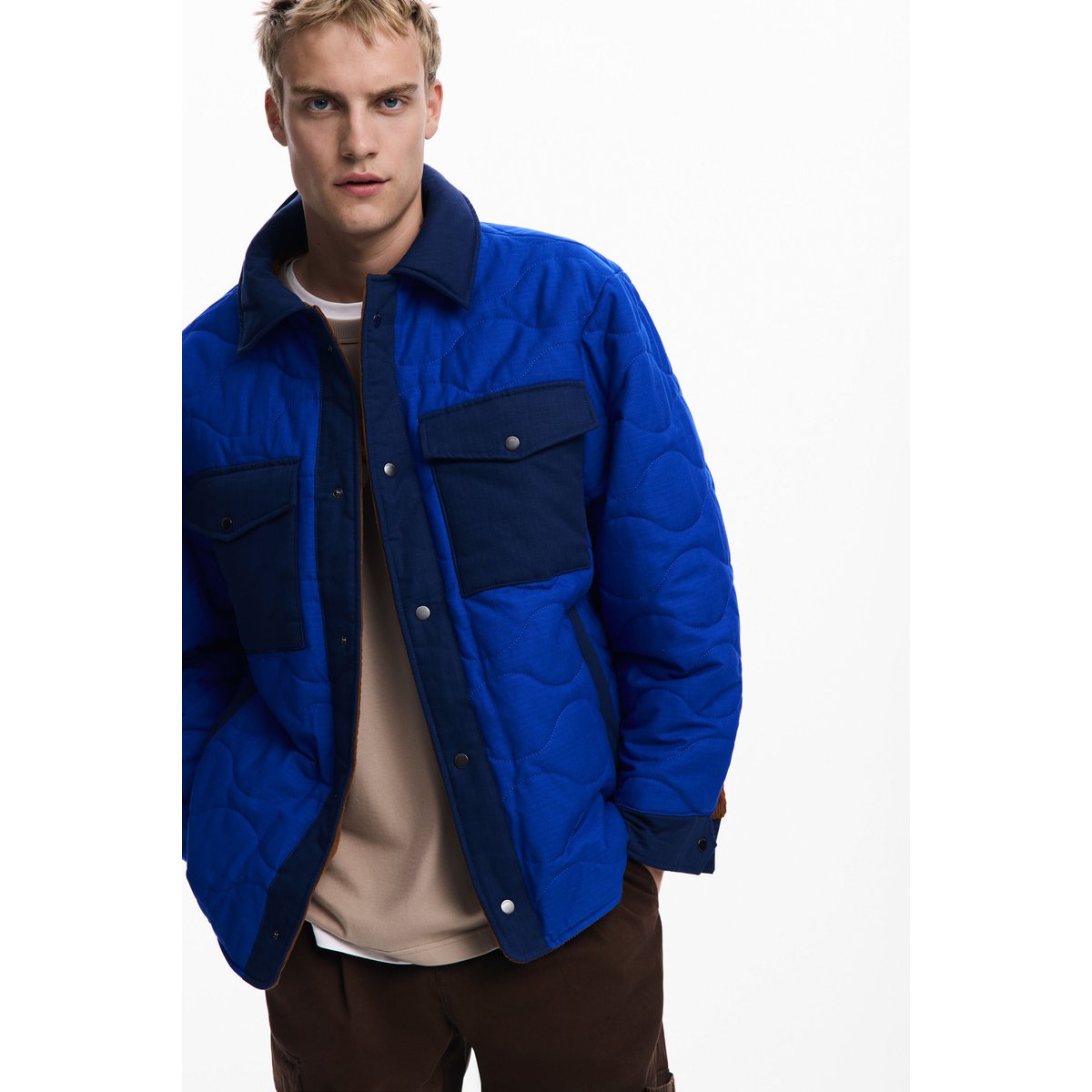 Veste matelassée réversible bleu, DESIGUAL