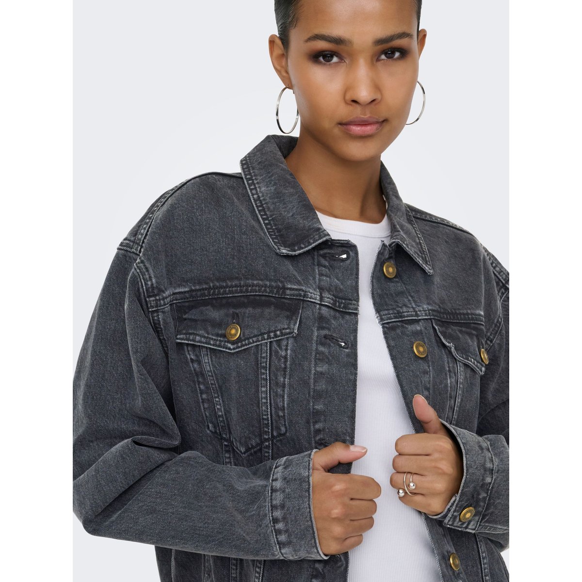 Veste En Jean noire - washed black 1, ONLY