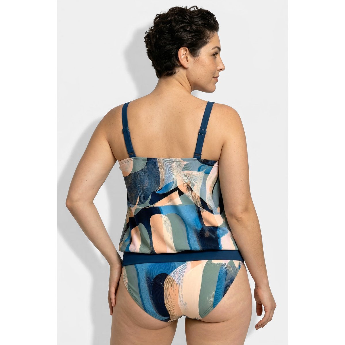 Tankini avec bonnets souples sauge, ULLA POPKEN