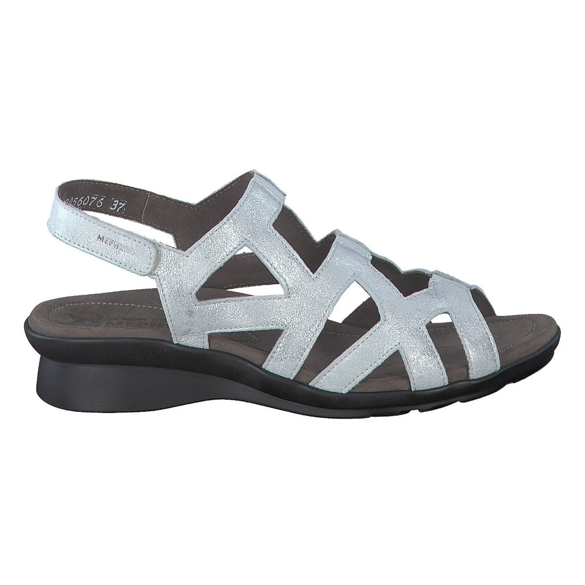 Sandales en cuir PAMELA gris argent 5127, MEPHISTO