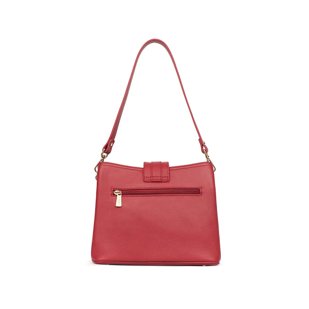 Sac porté épaule 1 anse  LUNA rouge foncé, HEXAGONA