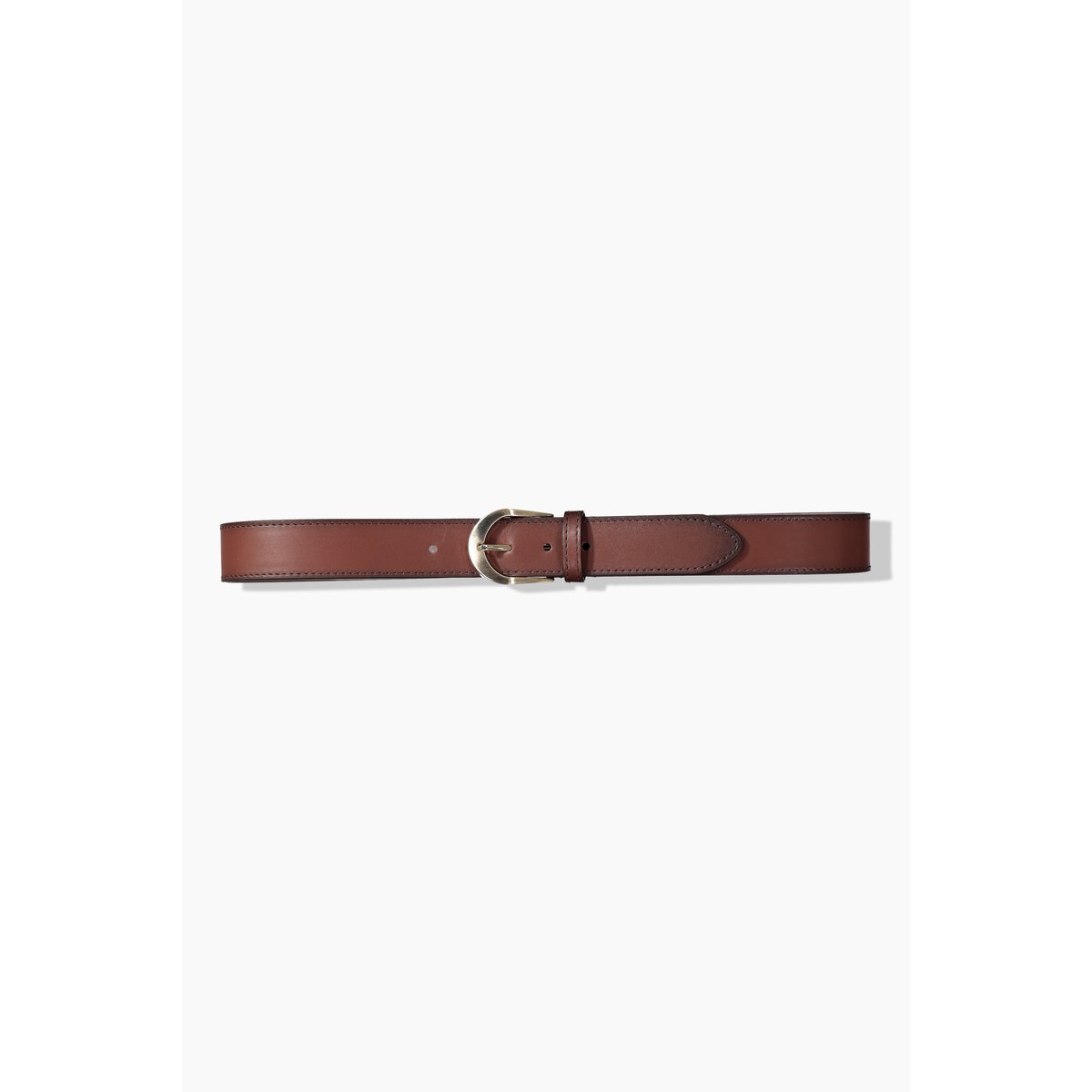 Ceinture en cuir, modèle classique marron noisette, ULLA POPKEN
