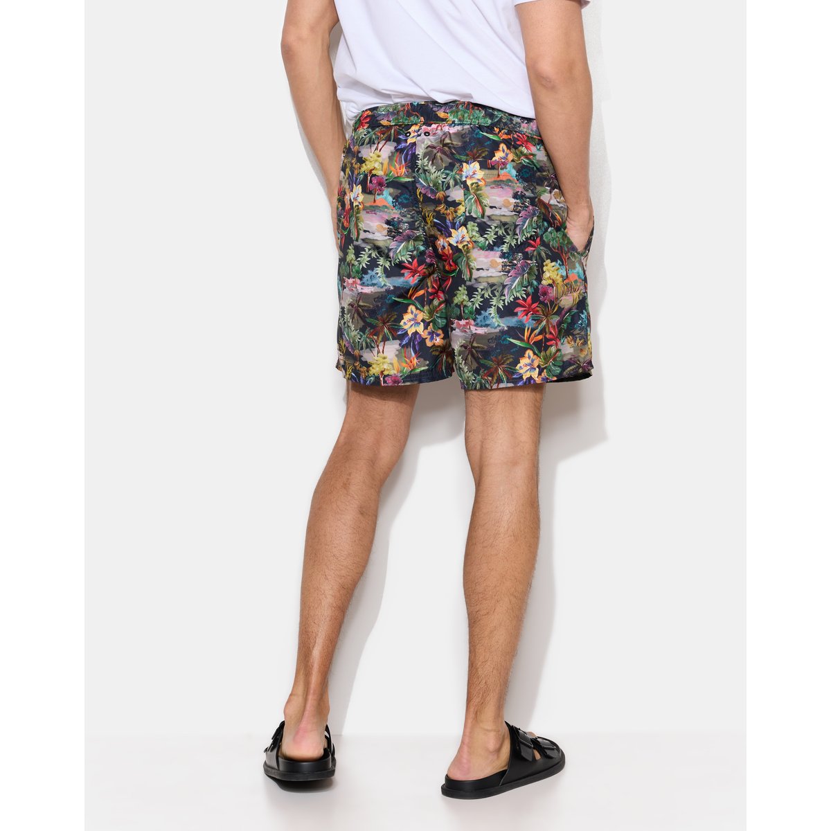 Maillot de bain floral DIVINO SWIM bleu marine, CHEVIGNON