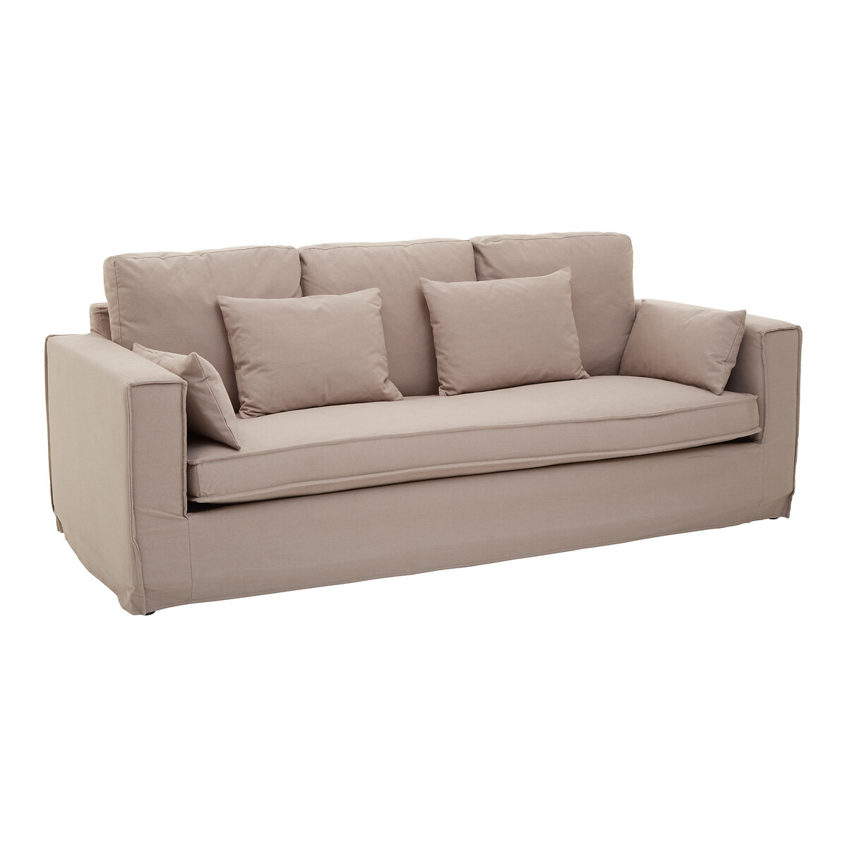 Linen 3 Seater Sofa grey, SO'HOME