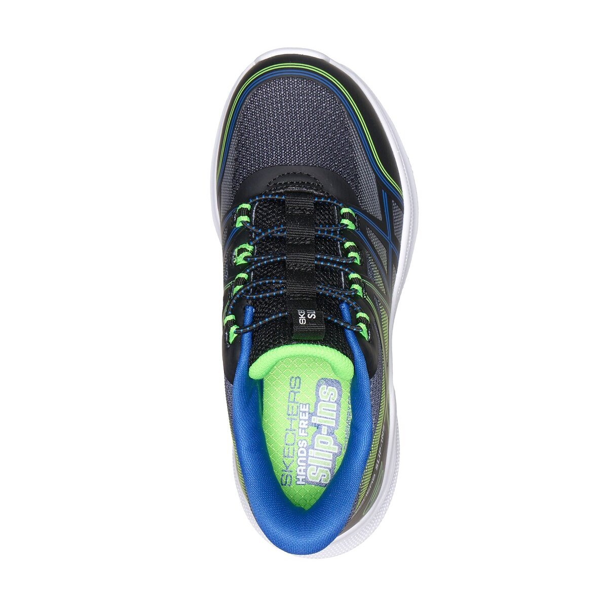Kids Microspec Velocity Grid-Shift Trainers black, SKECHERS