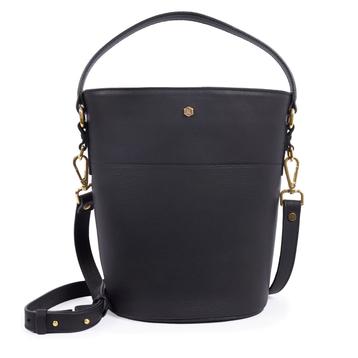 Sac seau Margot cuir noir, JULES & JENN