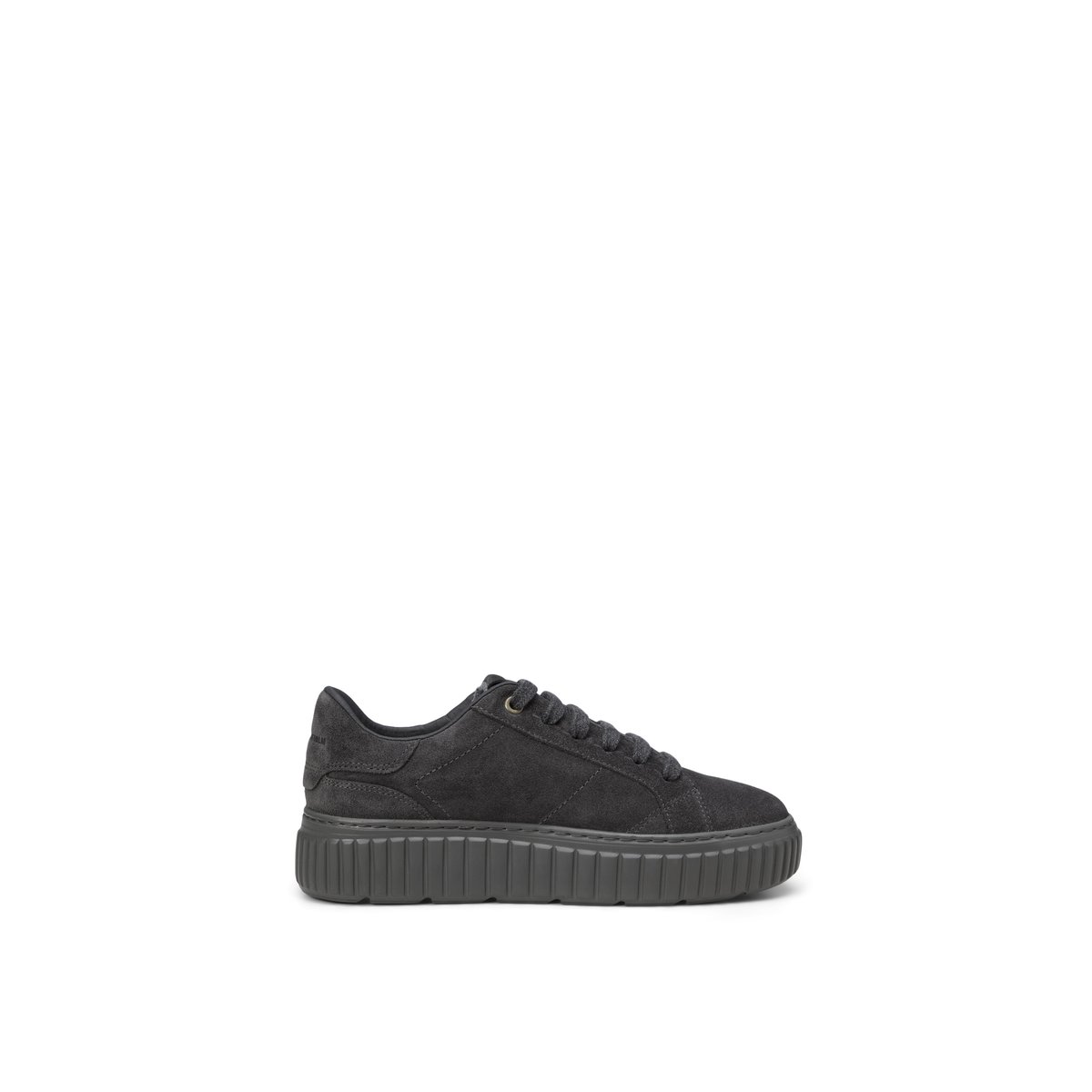Baskets en cuir velours noir, MARC O'POLO