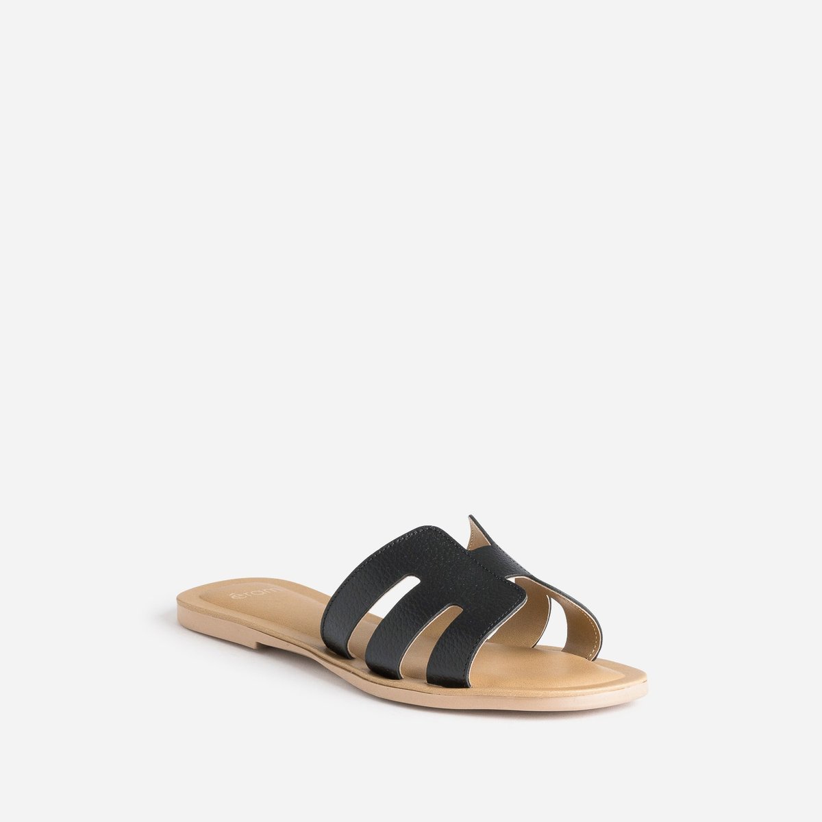 Mule en cuir HIERAU noir, ERAM