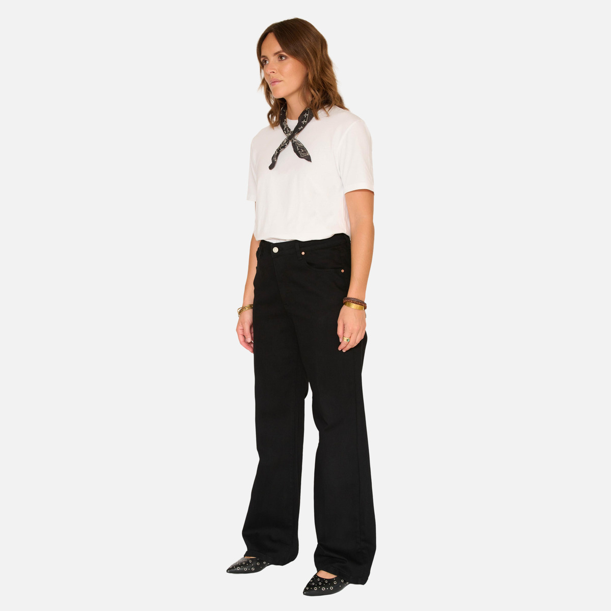 Jean THE JAGGER POWER STRETCH black - rinse wash, MKT STUDIO
