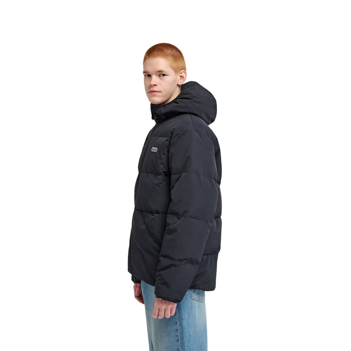 Doudoune HOODED noir flint black, ELEMENT