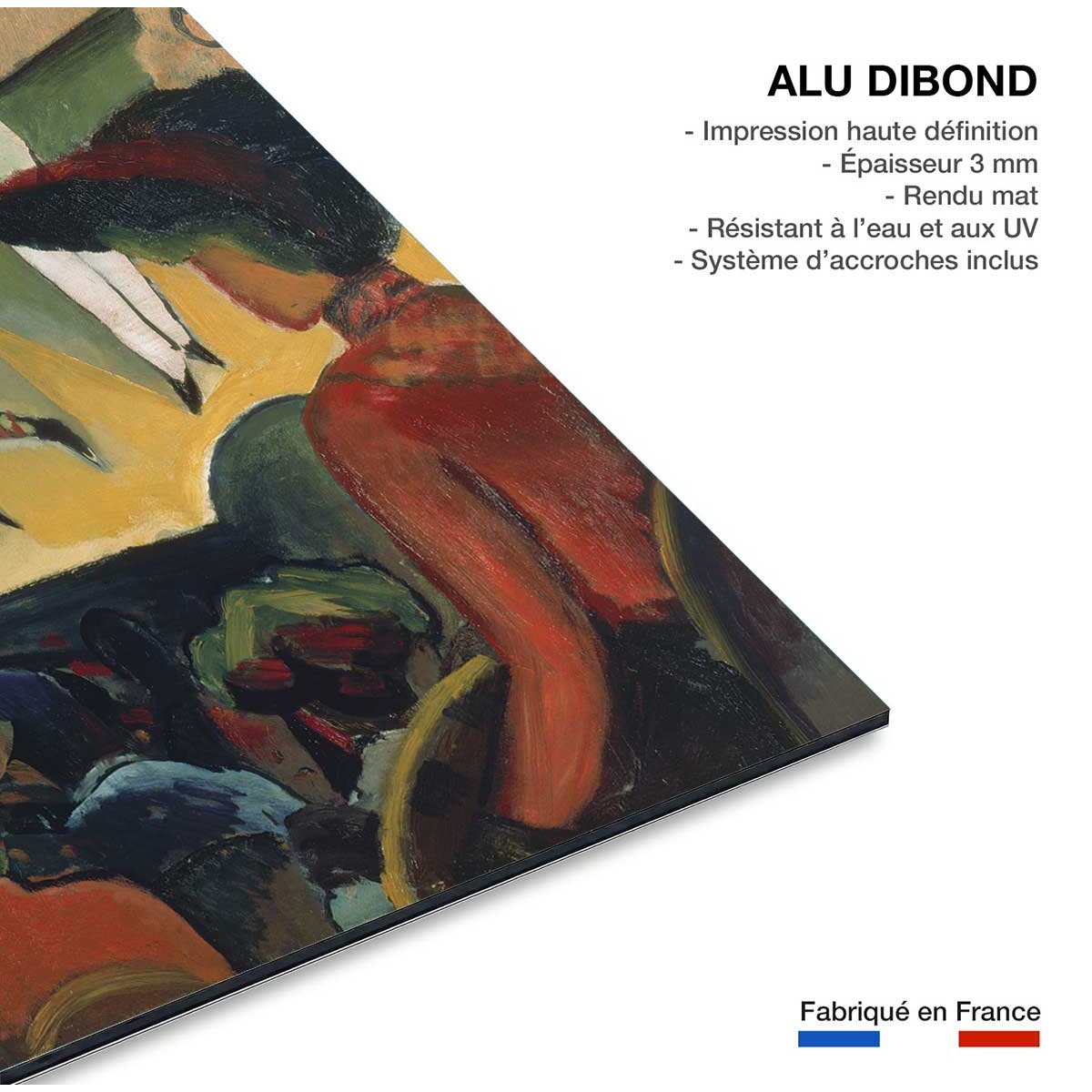 Tableau Le ballet russe par August Macke tableau alu dibond, HEXOA