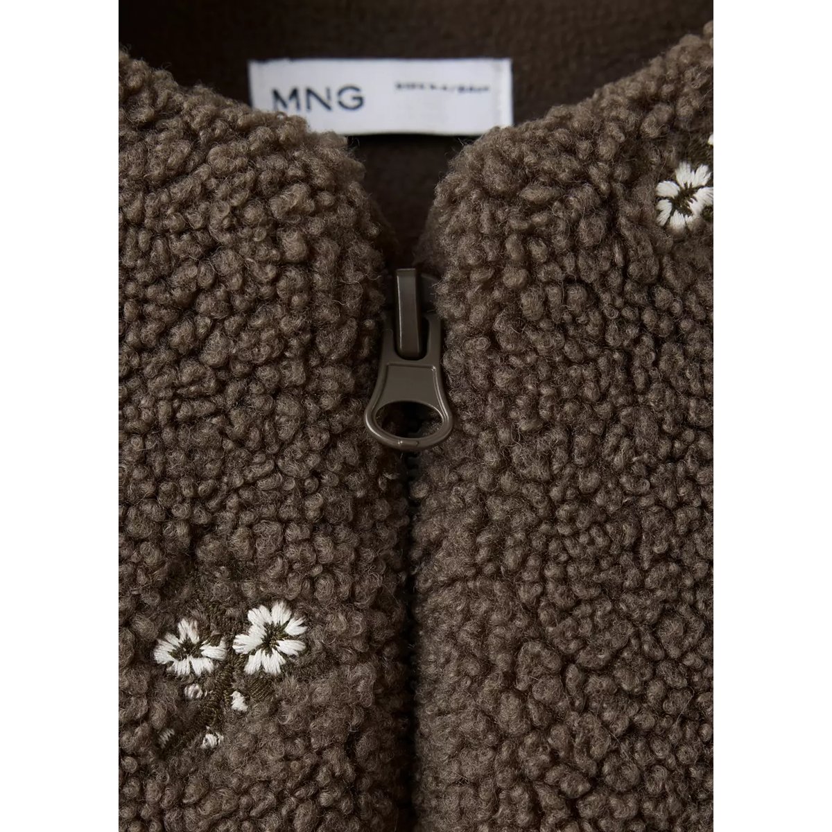 Manteau imitation mouton réversible marron, MANGO BABY