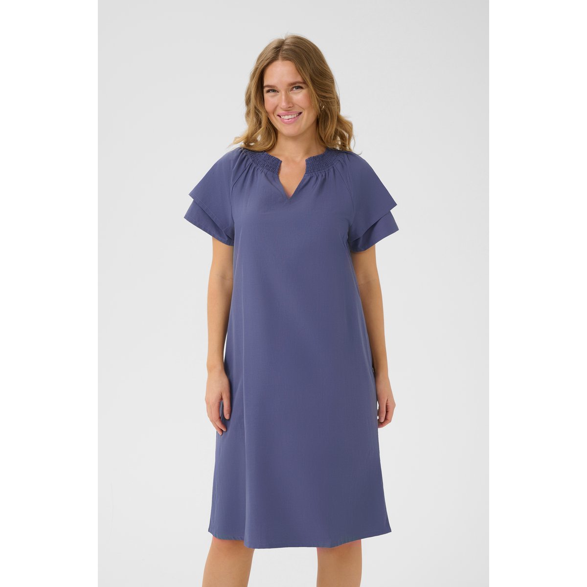 Dress bleu blue indigo, KAFFE