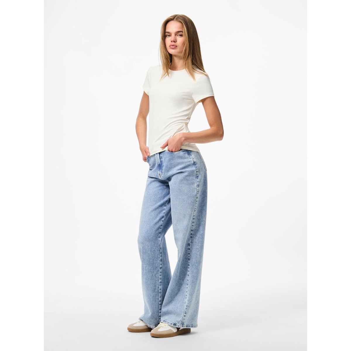 T-Shirt blanc - coconut milk, PIECES