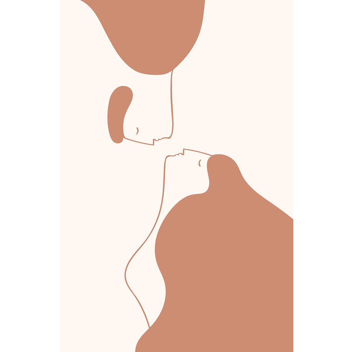 Tableau un baiser volé tableau alu dibond, HEXOA