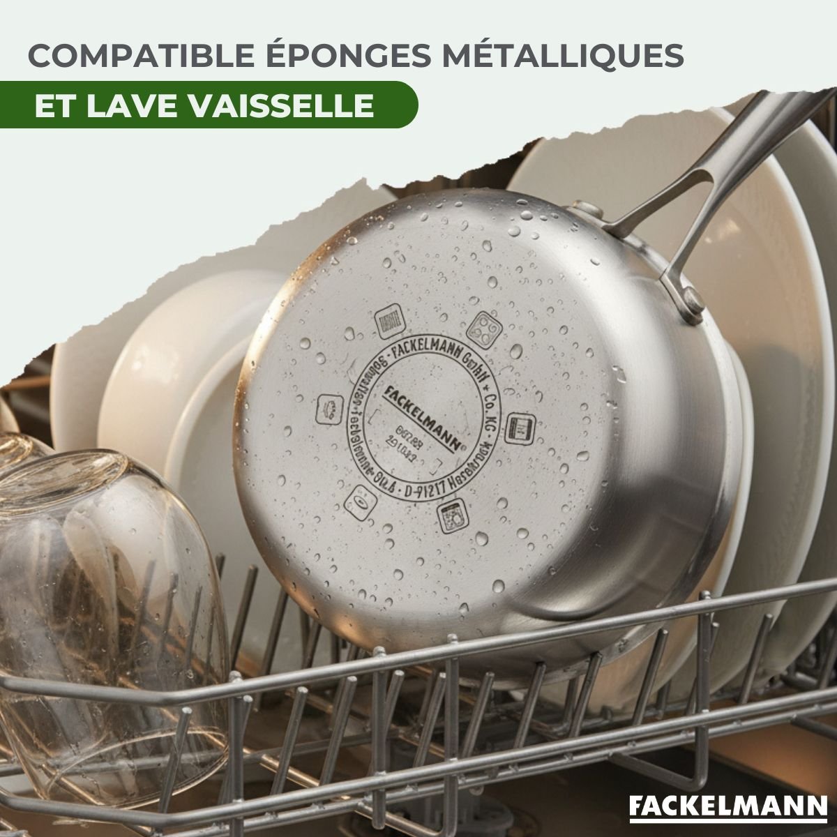 Batterie de cuisine 1 casserole 18cm VITA3 inox, FACKELMANN