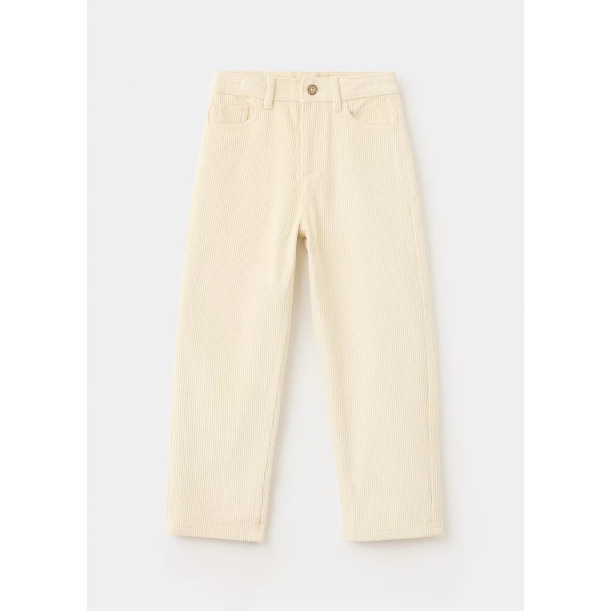 Pantalon droit velours côtelé écru, MANGO KIDS