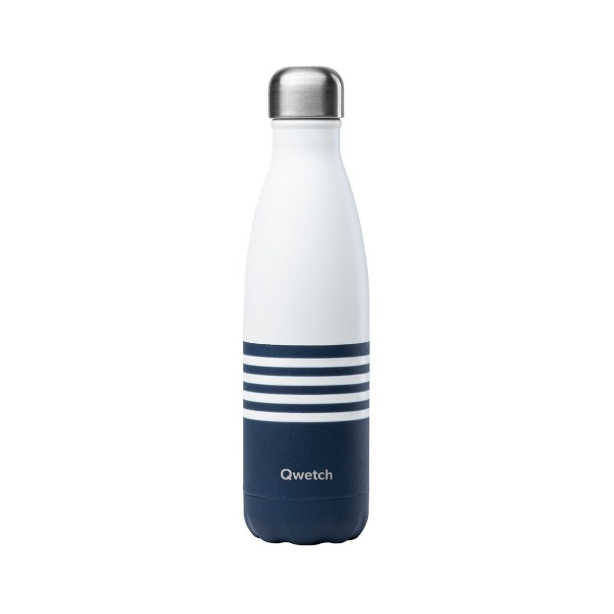 Bouteille isotherme - 50 cl bleu et blanc, QWETCH