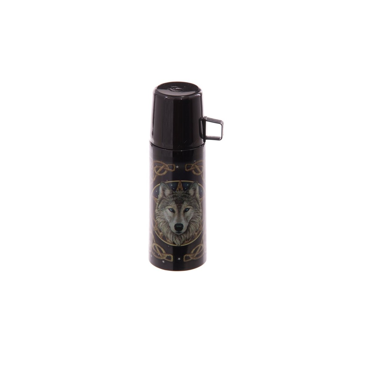 Thermos Loup par Lisa Parker 350ml 21 cm noir, EDEN