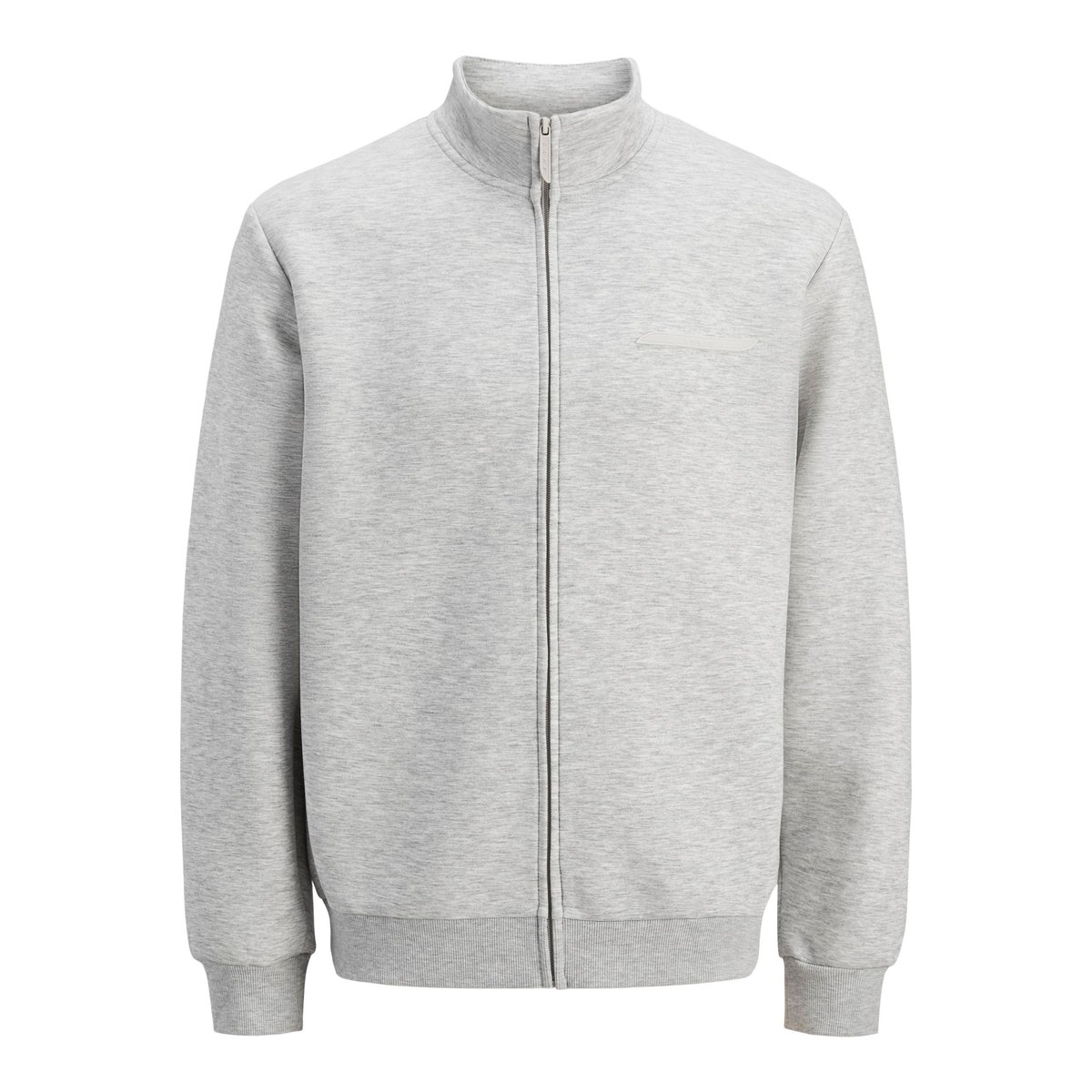 Sweat À Fermeture Éclair grise - light grey melange, JACK & JONES