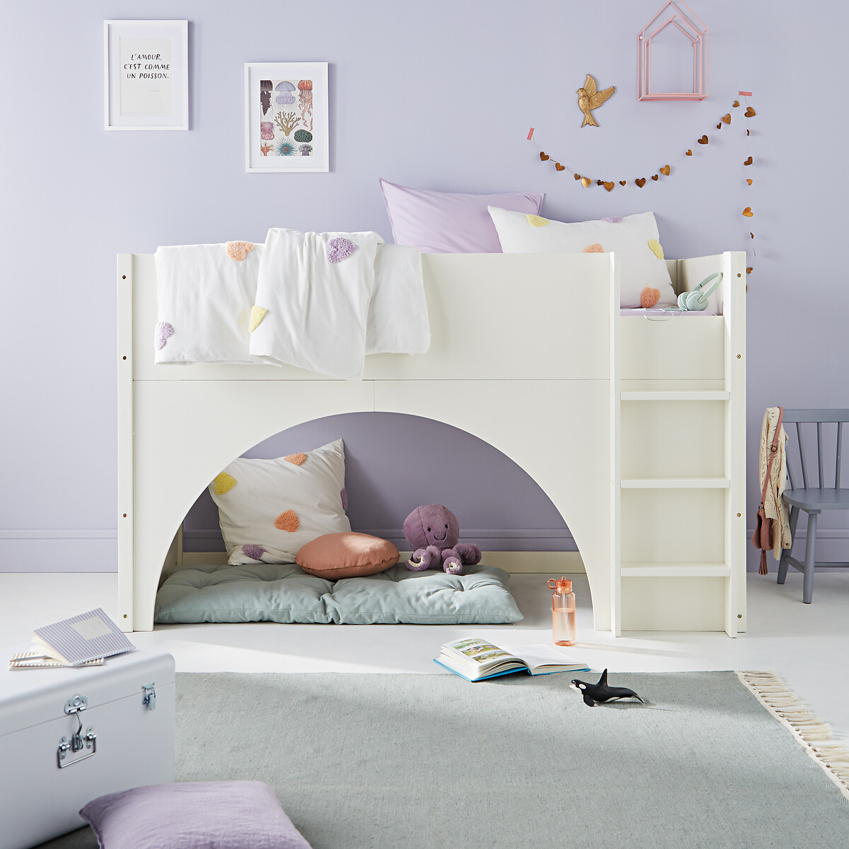 Arch Child's Mid-Height Platform Bed off-white, LA REDOUTE INTERIEURS
