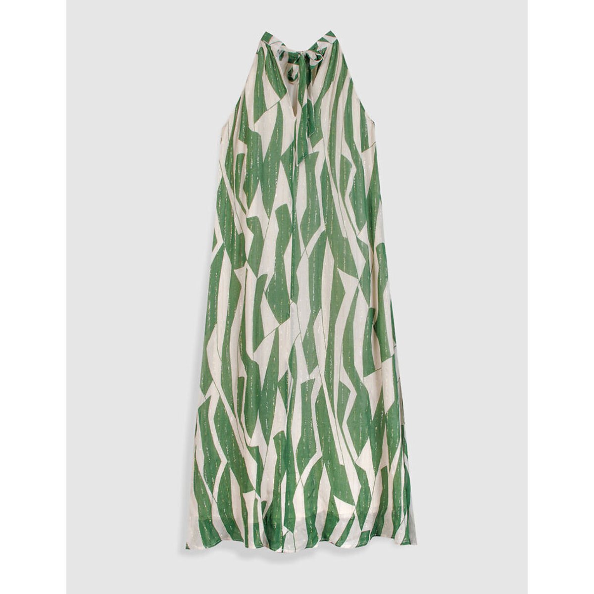 Robe longue imprimée smock green, IKKS