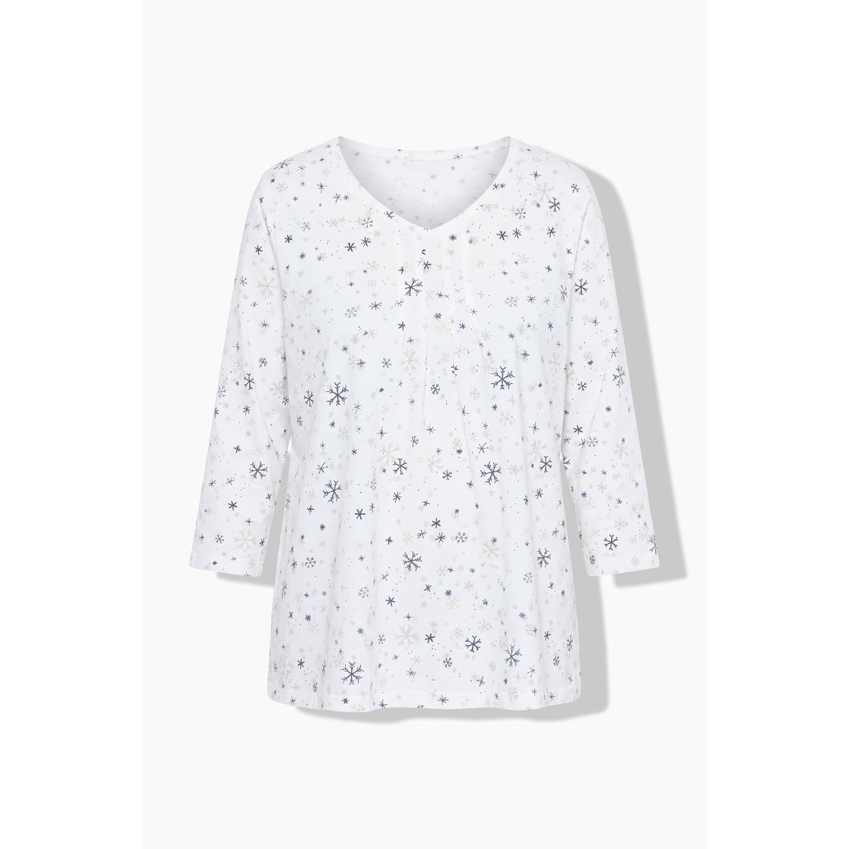 T-shirt coupe évasée blanc cassé, ULLA POPKEN