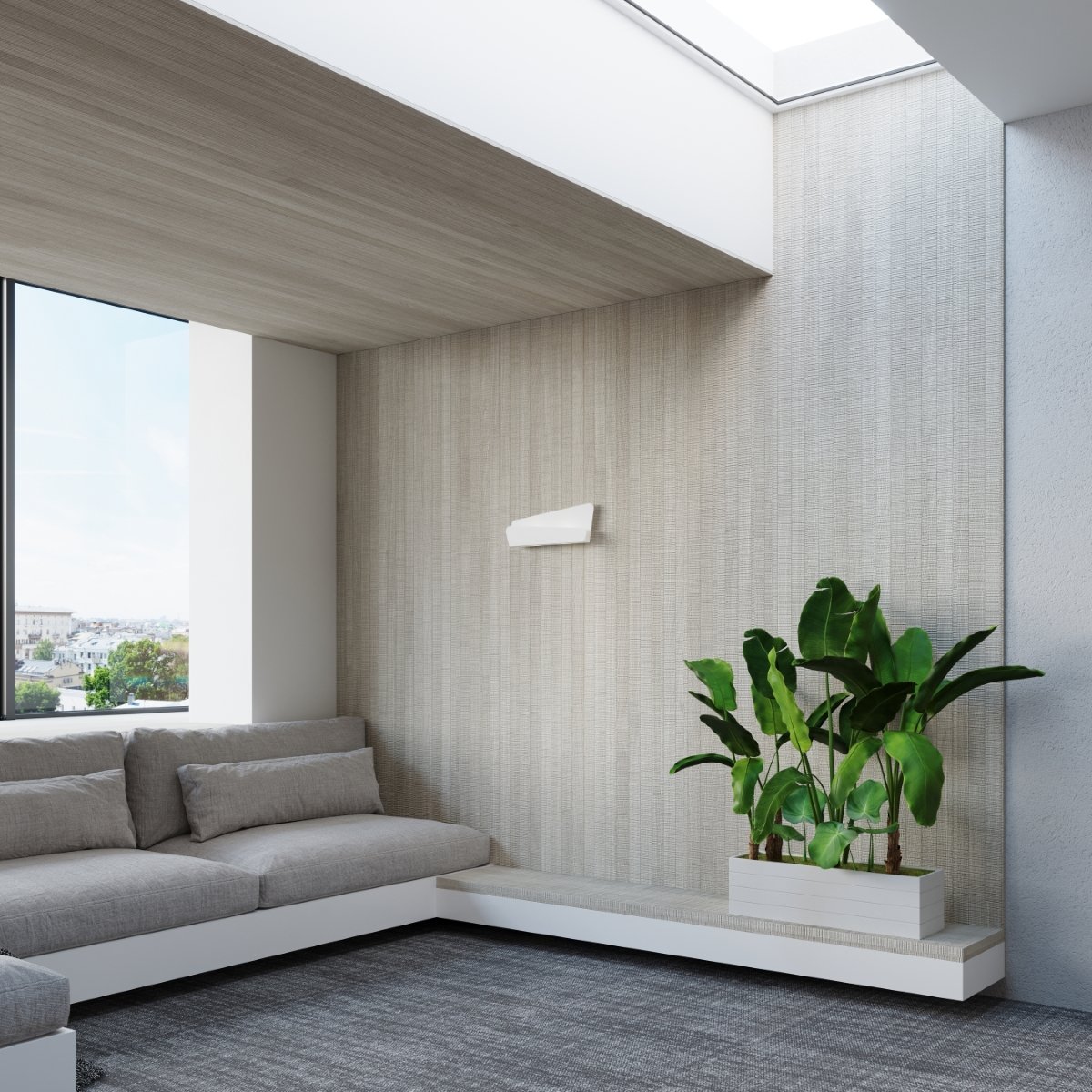 Applique Acier Blanc G9 2 Bascia blanc, EDEN