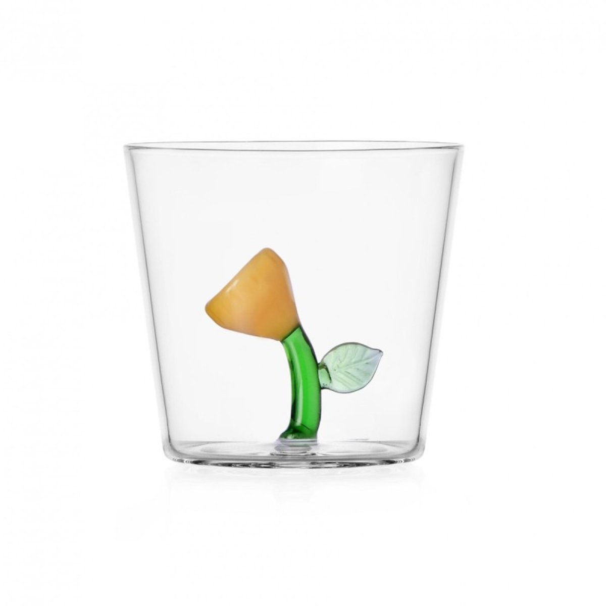 Verre fleur BOTANICA amber flower ambre, ICHENDORF