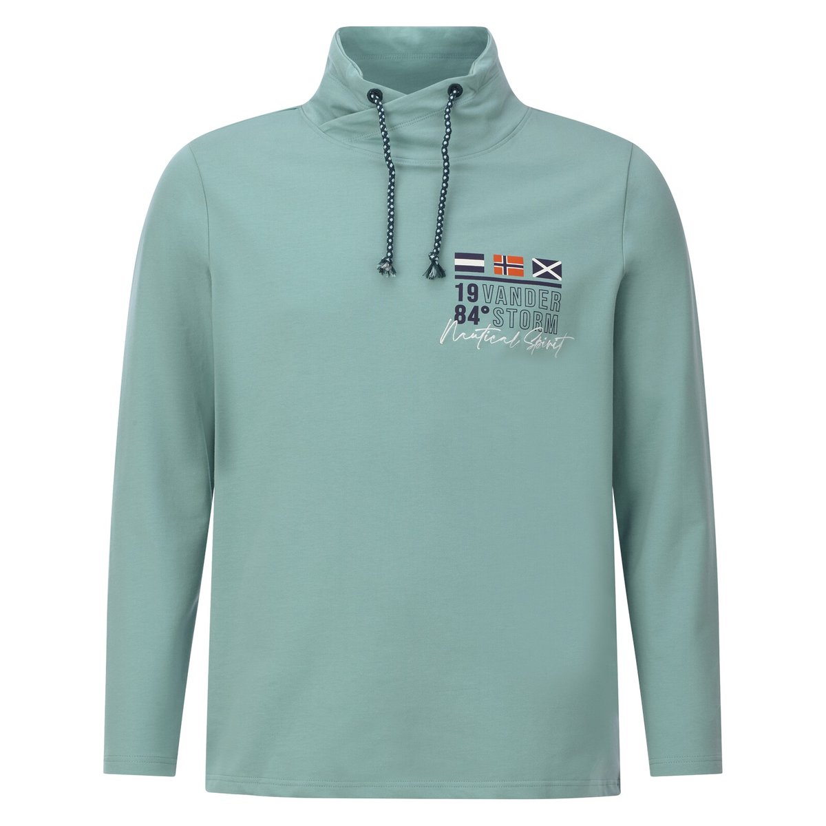 Lot de 2 sweatshirts LARSVIK bleu foncé petrole, JAN VANDERSTORM