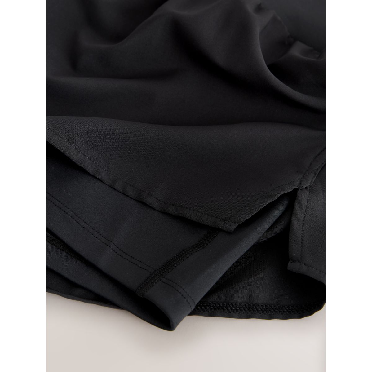 Short de running avec taille souple noir, NEXT