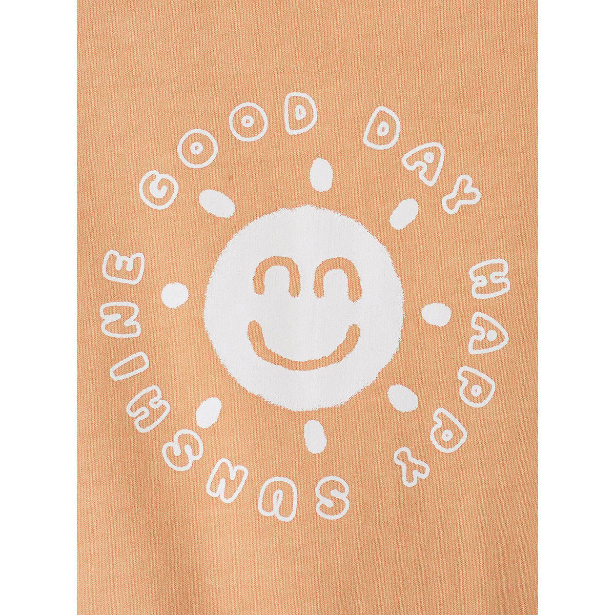 Sweat "Happy Day" pêche, VERTBAUDET