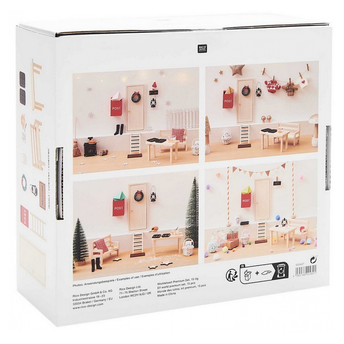 Kit premium Monde des lutins couleur unique, RICO DESIGN