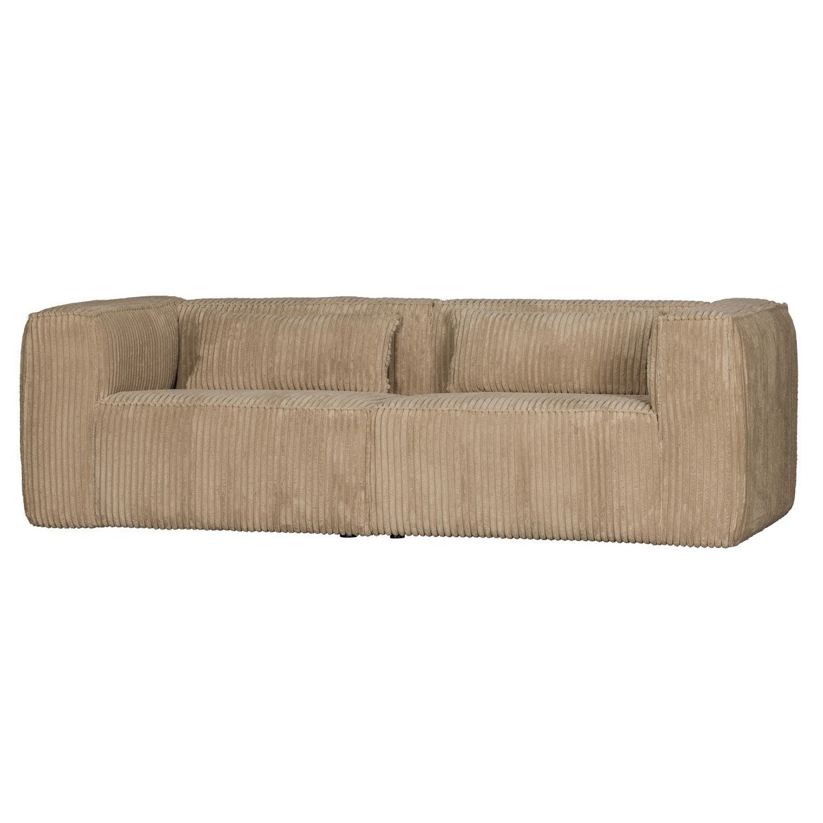 Canapé 4 places en cuir recyclé - beige, WOOOD