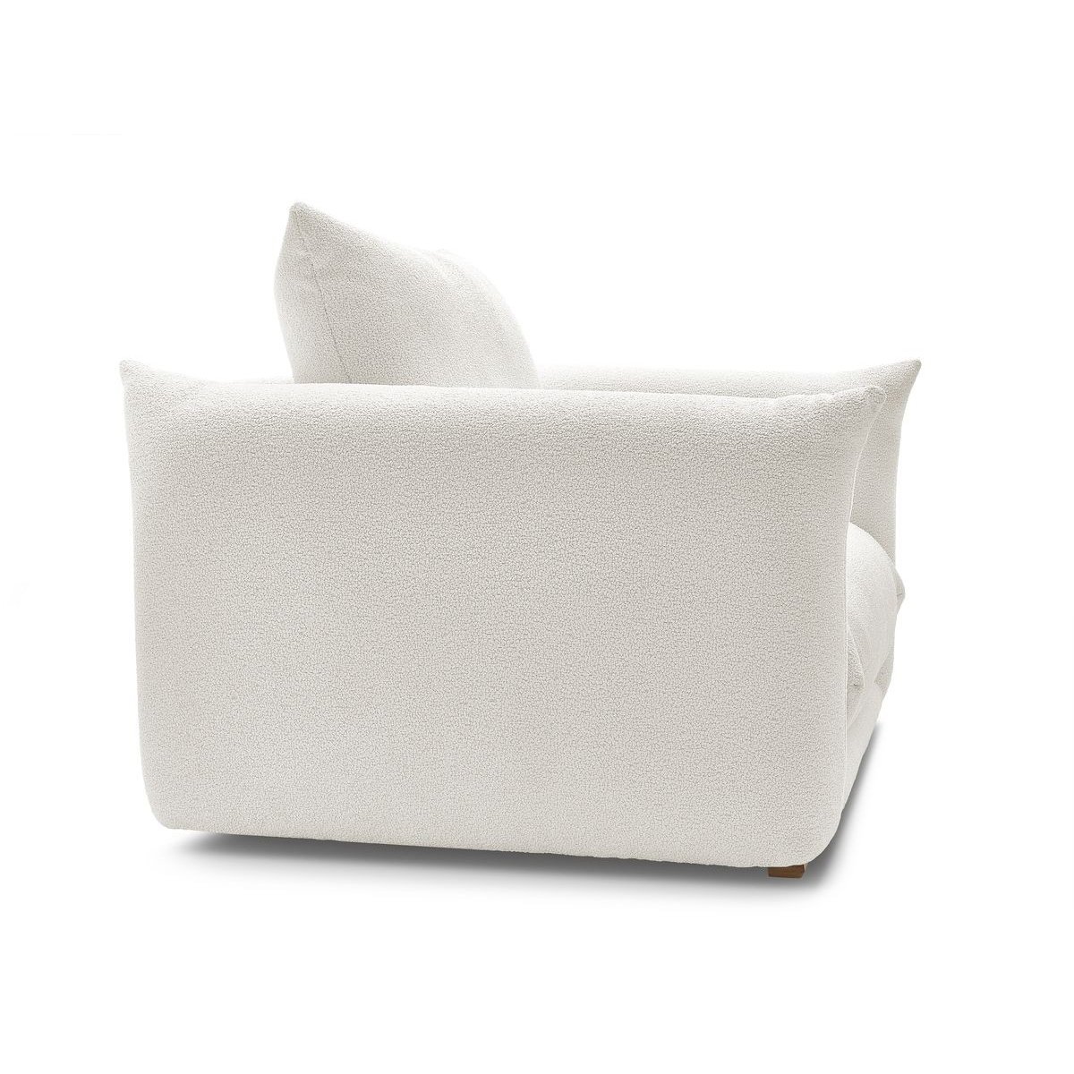 Fauteuil tissu bouclette, ERNEST blanc, BOBOCHIC