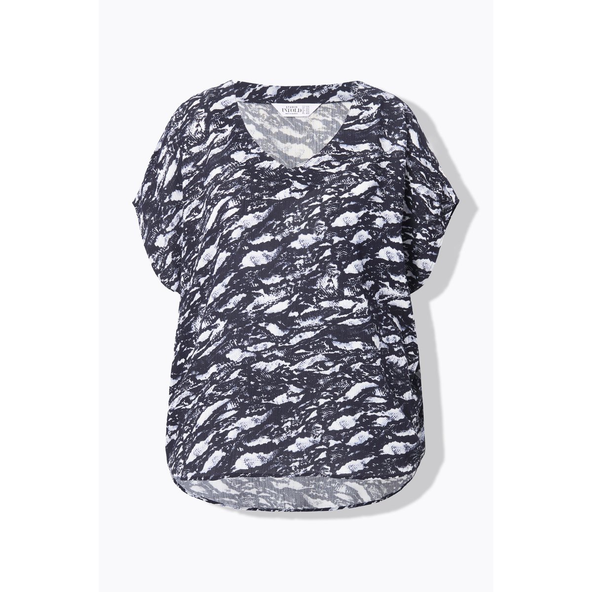 Blouse oversize. Imprimé all-over noir, STUDIO UNTOLD