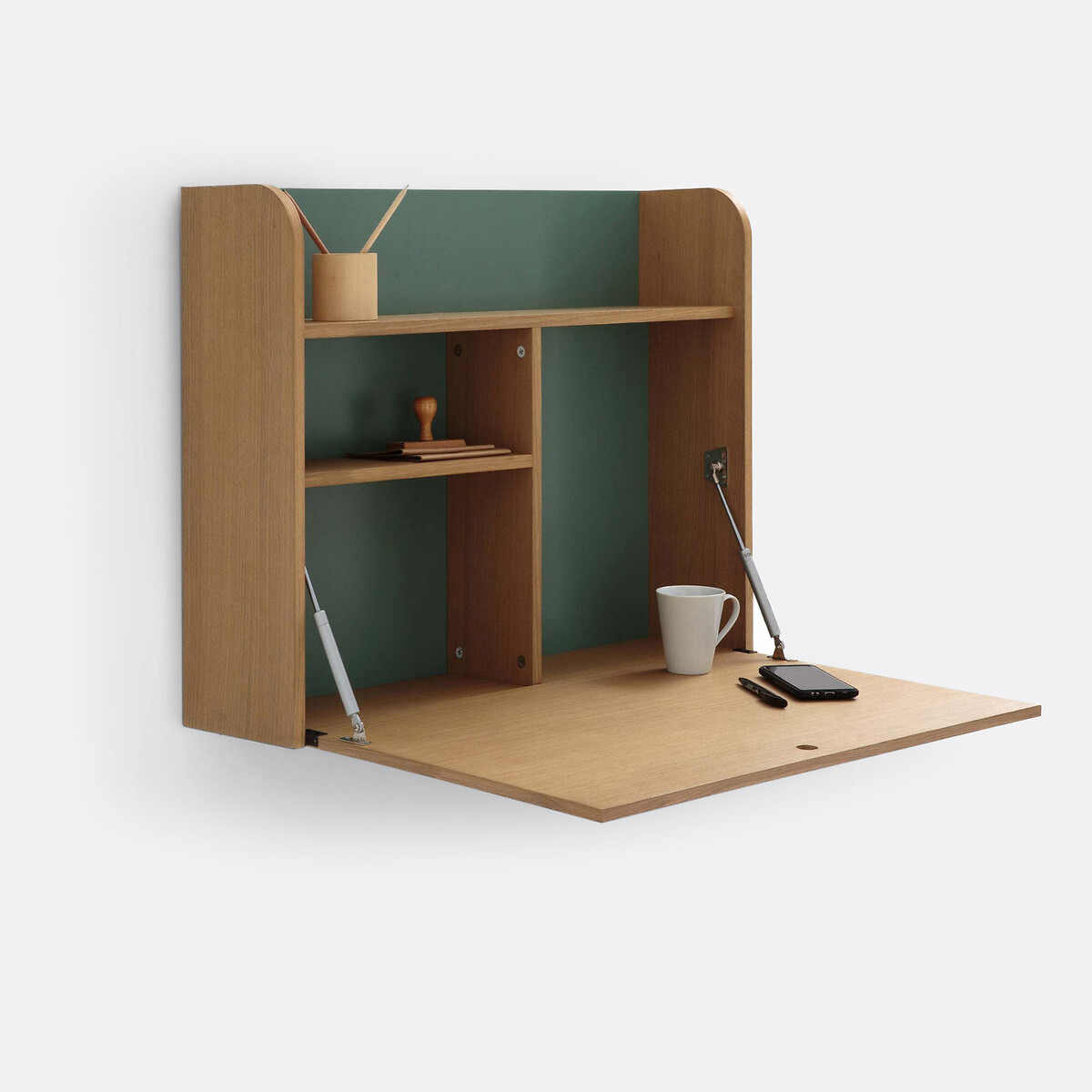 Nyjo Foldout Wall Desk oak, LA REDOUTE INTERIEURS