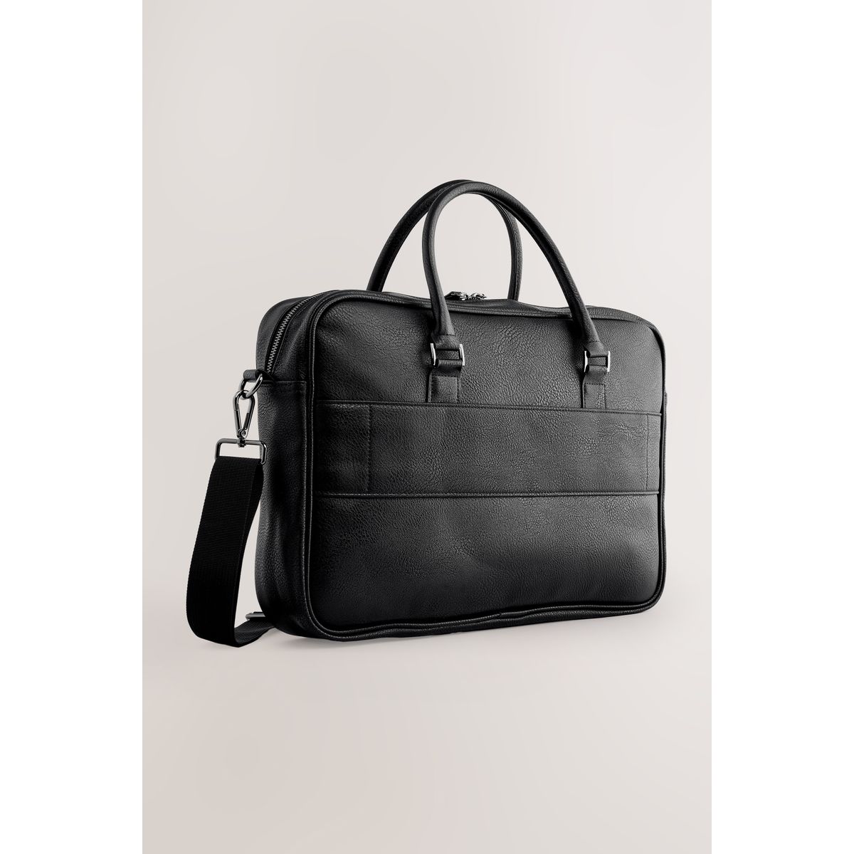 Sacoche en simili cuir noir, NEXT