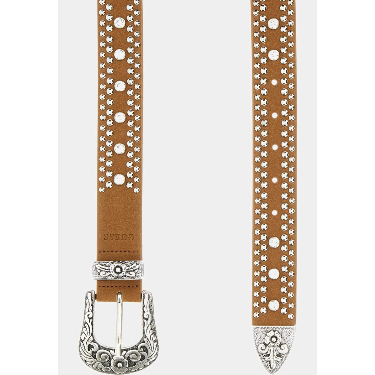 Ceinture Clous Et Strass marron multi, GUESS