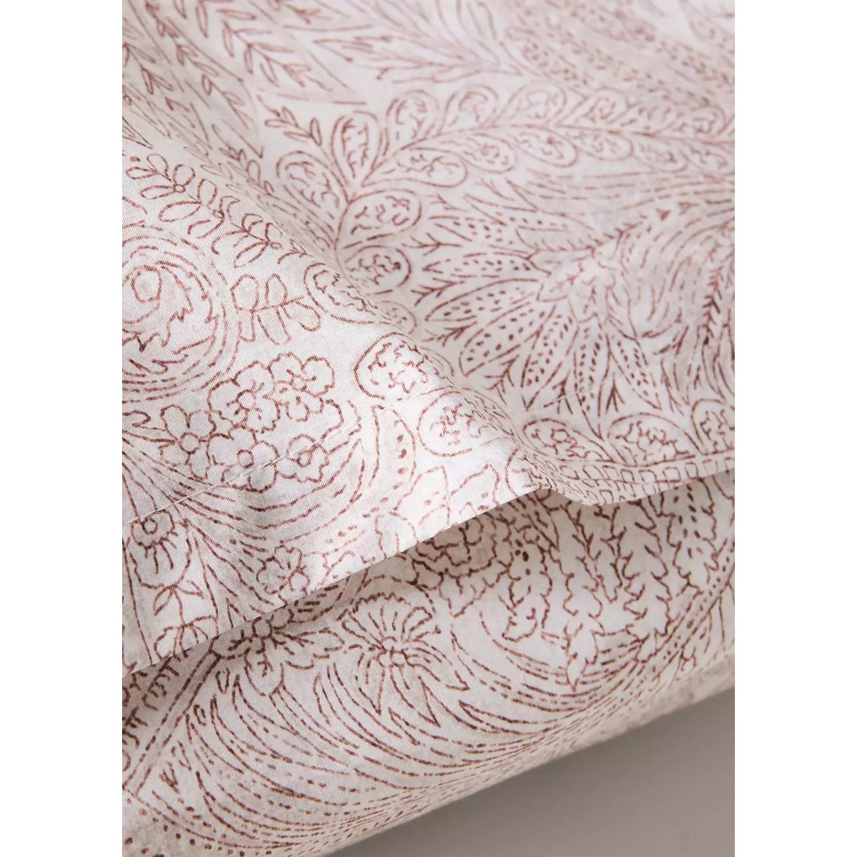 Taie d'oreiller 100 % percale de coton 50x75 cm cognac, MANGO HOME